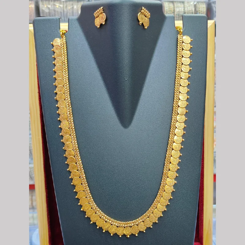 Pooja Bangles Gold Plated Long Necklace Set