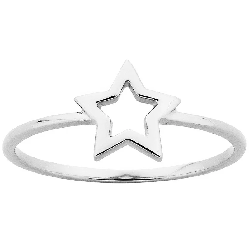 Karen Walker Mini Star Ring - Sterling Silver