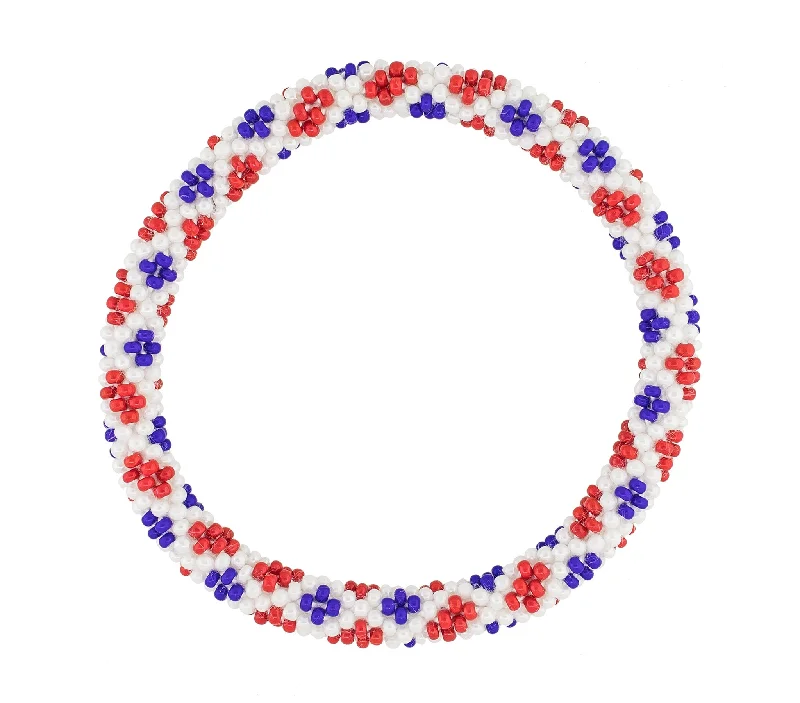 8 inch Roll-On® Bracelet <br> Patriotic Pizzazz