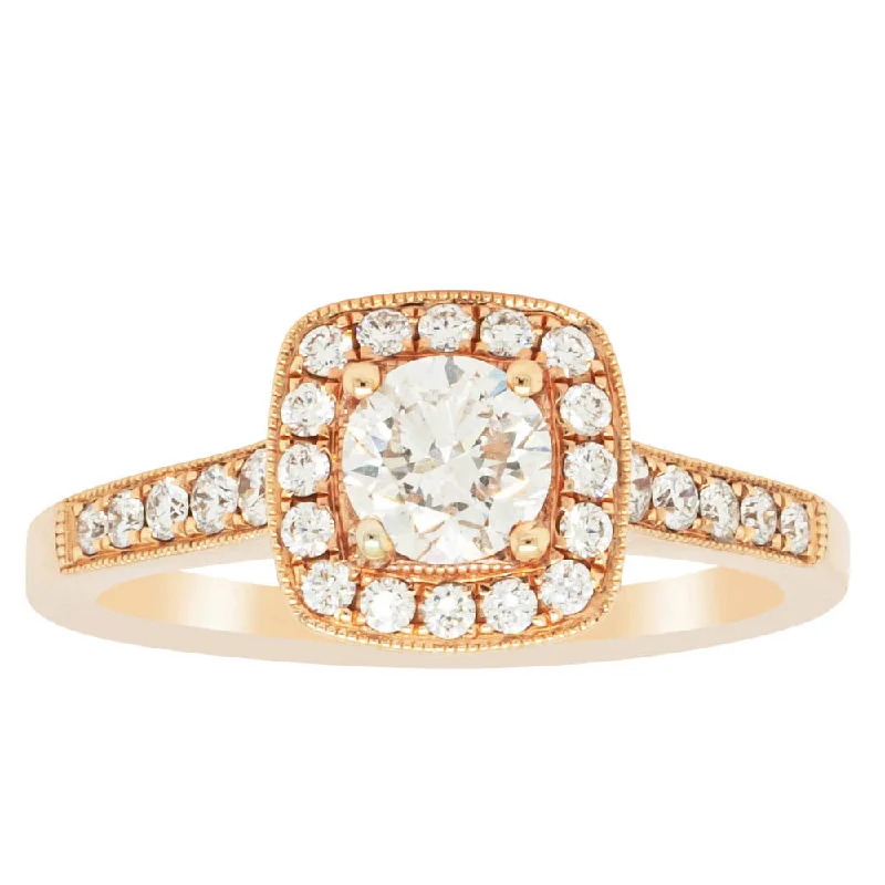 18ct Rose Gold .50ct Diamond Aurora Ring