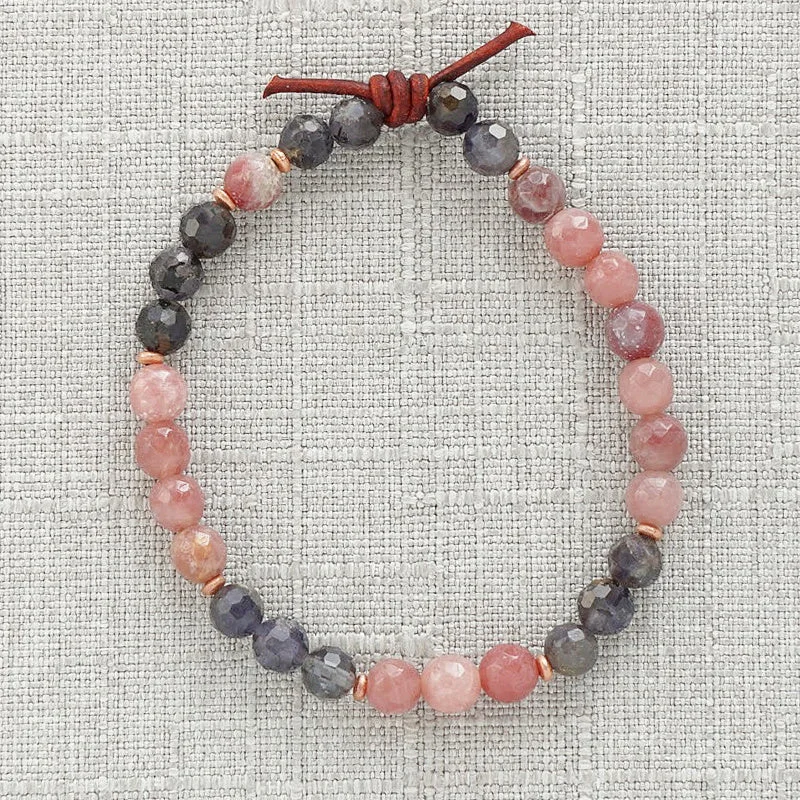 1437 Mini Bracelet - Iolite | I Love You Forever Bracelet