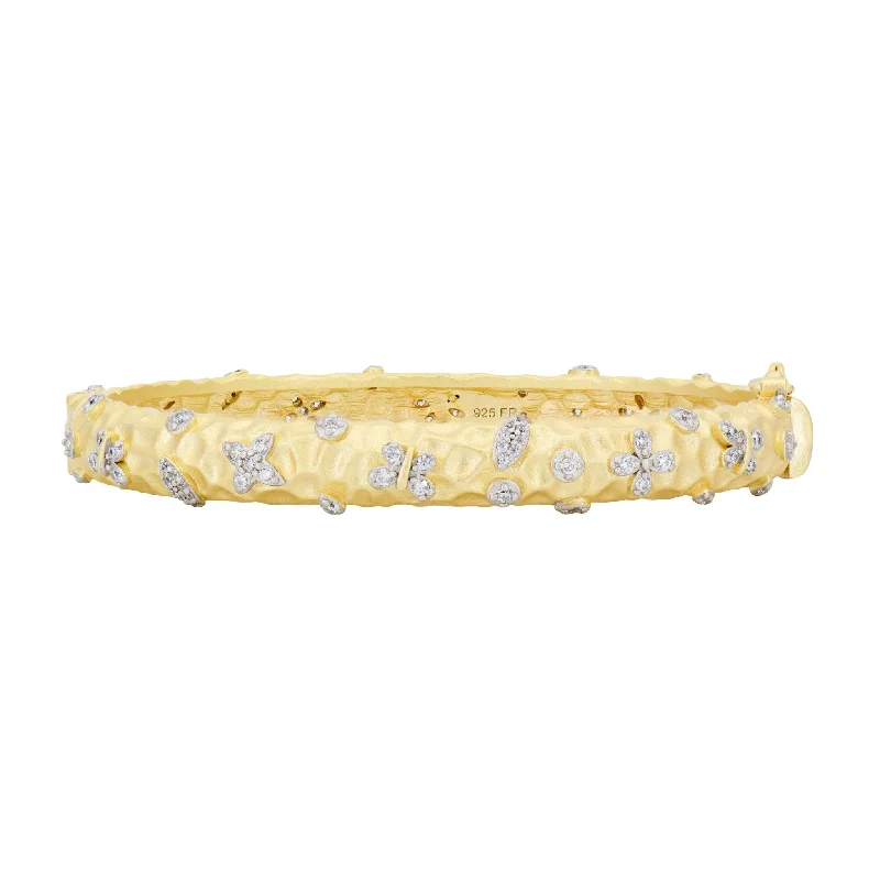 Petals in Bloom Textured Hinge Bracelet