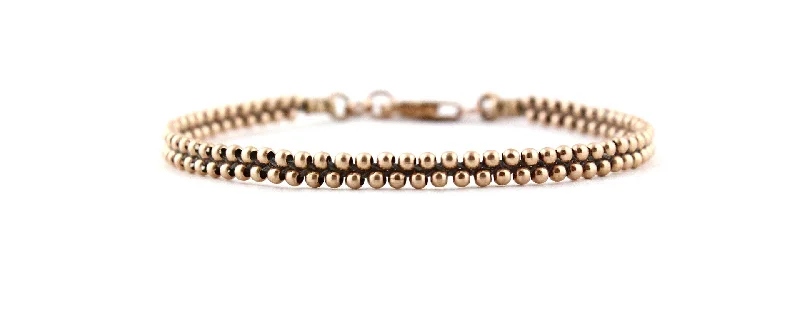 Teenie Classic Bead Bracelet in Rose Gold