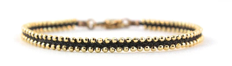 Sparkling Teenie Crossroads Bracelet in 14k Gold