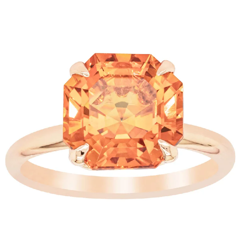 18ct Rose Gold Citrine Octavia Ring