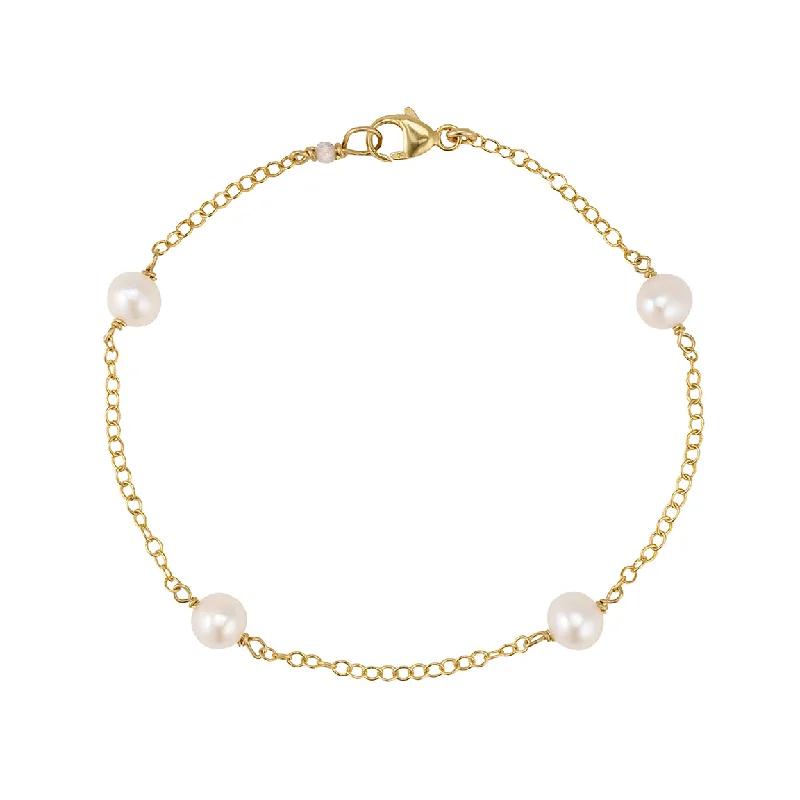 Freshwater Pearl Station Bracelet