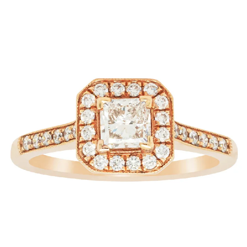 18ct Rose Gold .50ct Diamond Mandalay Ring