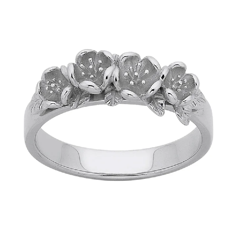 Karen Walker Flower Wreath Ring - Sterling Silver