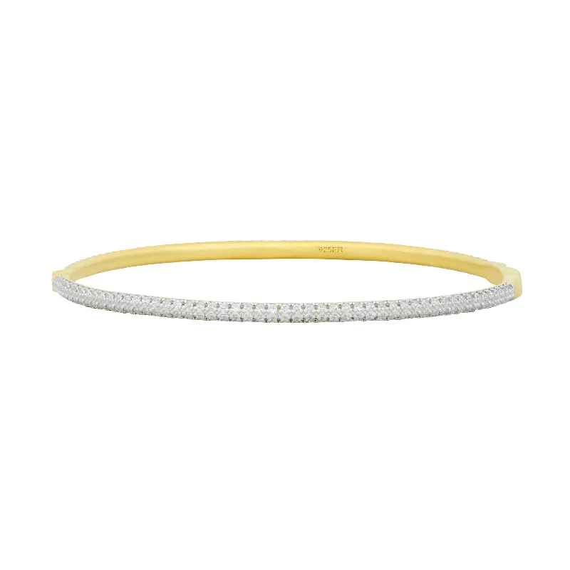 Blossoming Pavé Hinge Bangle