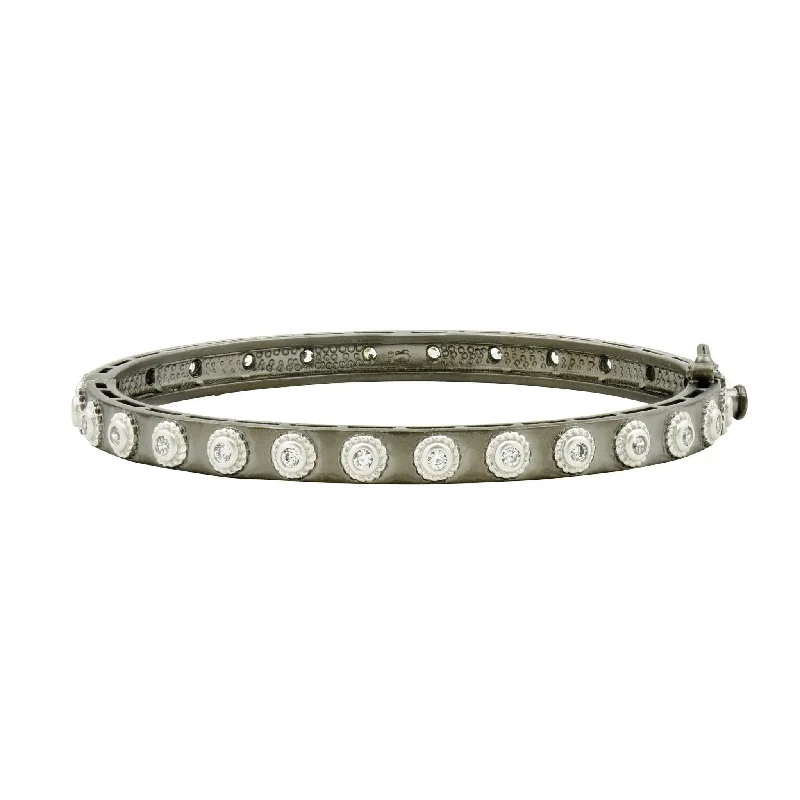 Studded Eternity Hinge Bangle