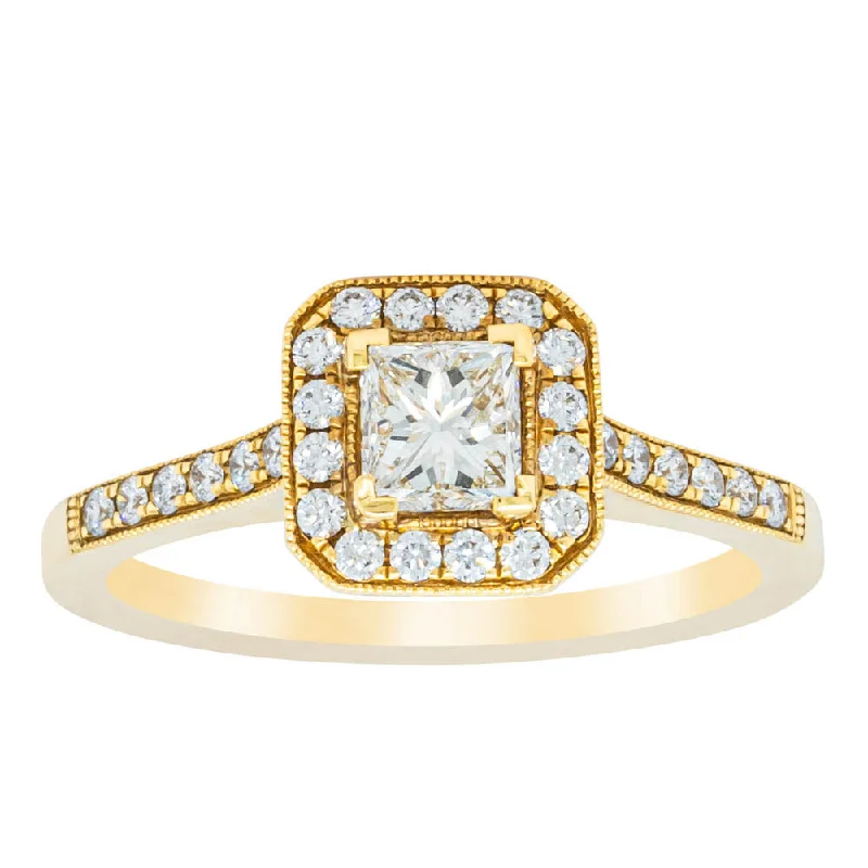 18ct Yellow Gold .50ct Diamond Mandalay Ring