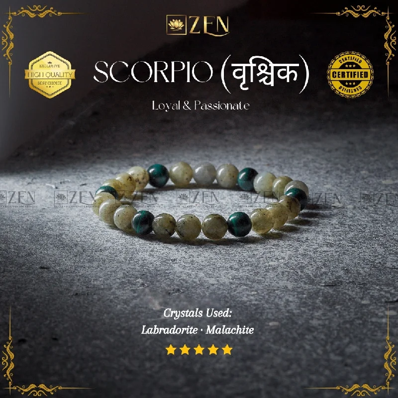 Scorpion Zodiac Bracelet (वृश्चिक राशि)