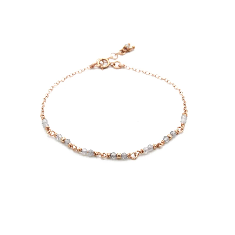 Teenie Gemstone Chain Bracelet