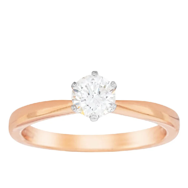 18ct Rose Gold .50ct Diamond Nova Ring