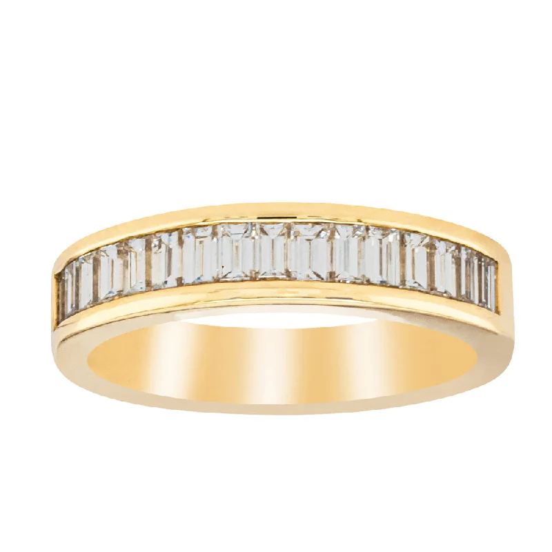 18ct Yellow Gold .80ct Baguette Diamond Eternity Ring