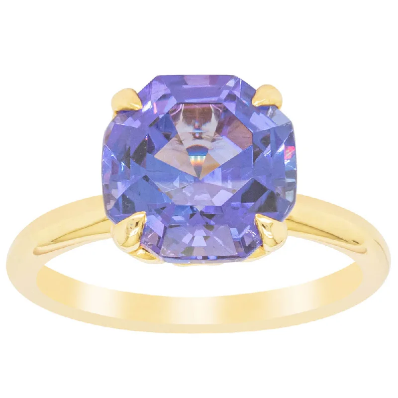 18ct Yellow Gold Tanzanite Octavia Ring