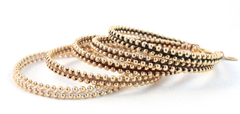 Mini Classic Bead Bracelet in Gold