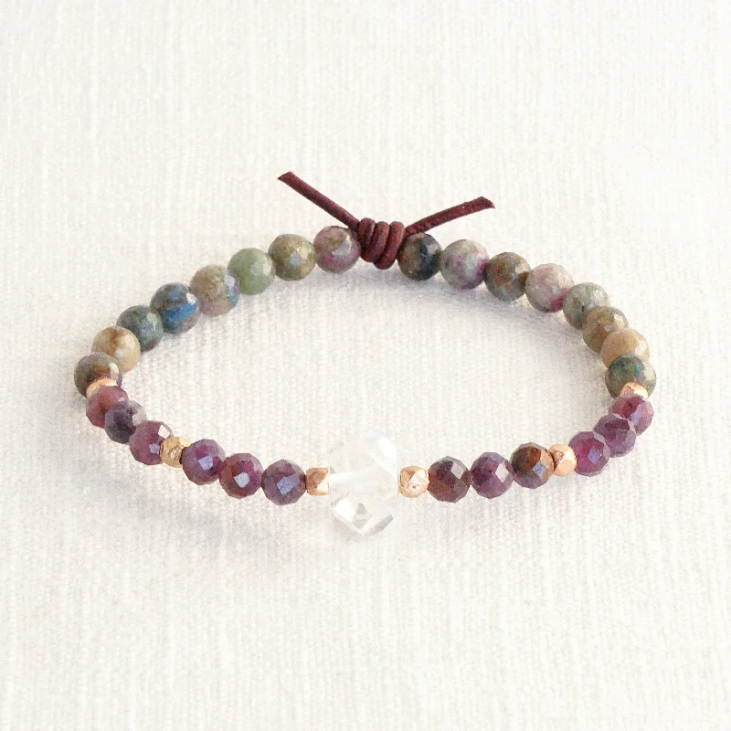 Soul Sister Mini Bracelet - Ruby | Gemstone Friendship Bracelet