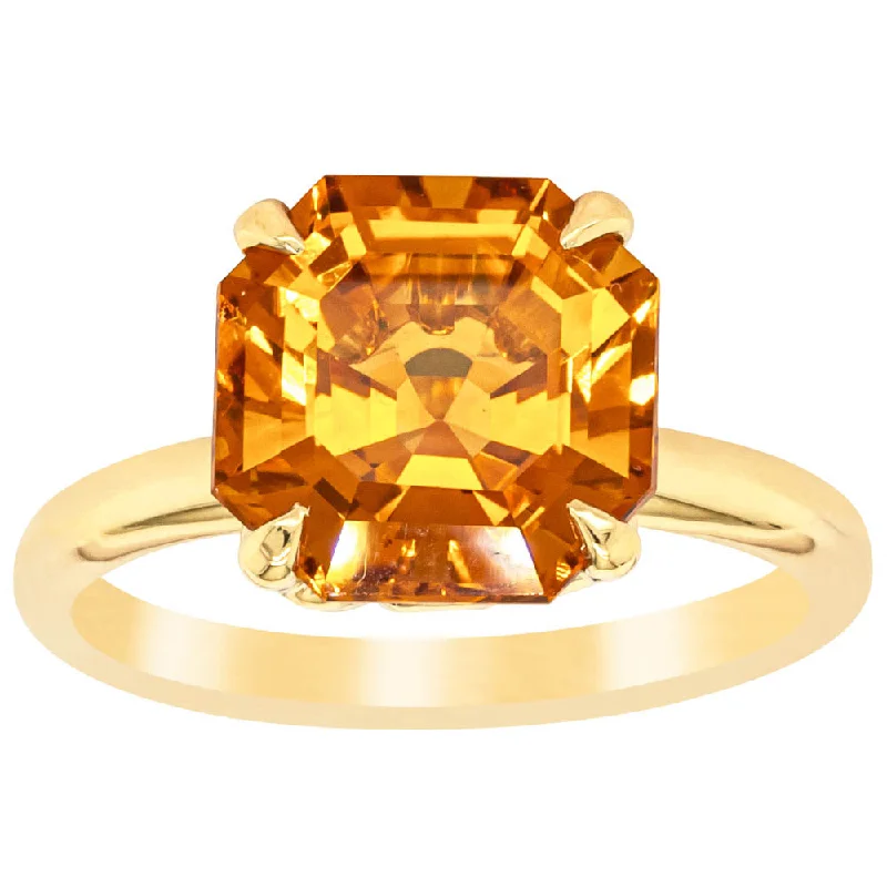 18ct Yellow Gold Citrine Octavia Ring