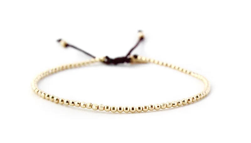 Sparkling Teenie Seeds of Love Bracelet in 14k Gold