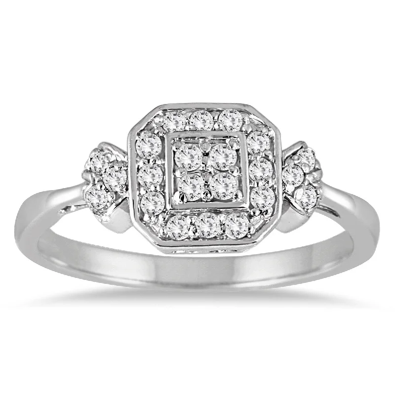 Marquee 1/4 Carat TW Diamond Ring in 10K White Gold