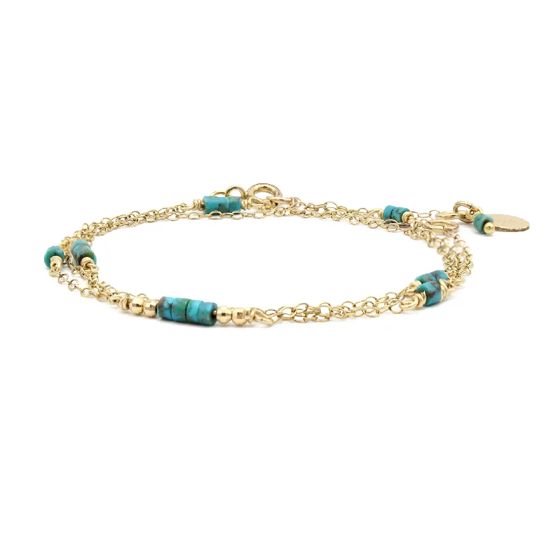 Turquoise Chain Wrap