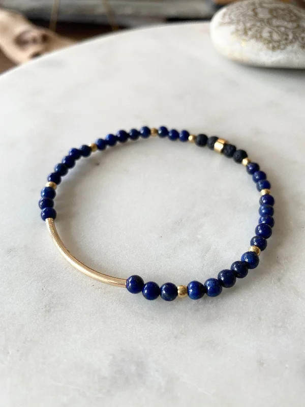 WISDOM + TRUTH - HOLSTON RIVER NO. 2 LAPIS BRACELET