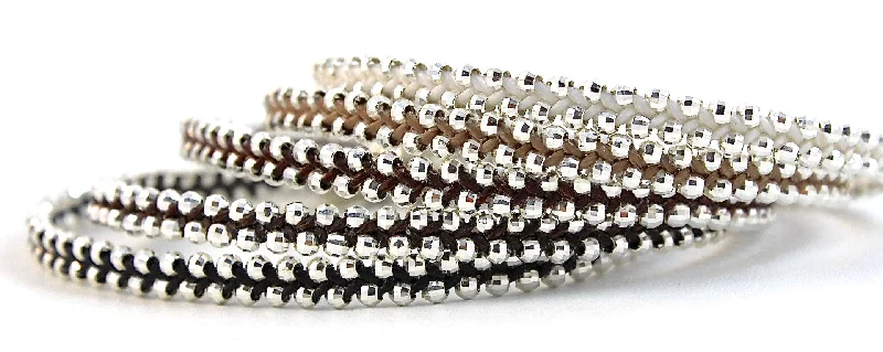 Sparkling Mini Classic Bead Bracelet in Sterling