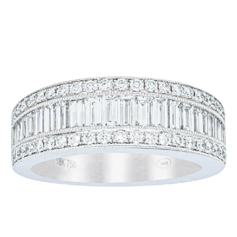 18ct White Gold Diamond Imperial Ring