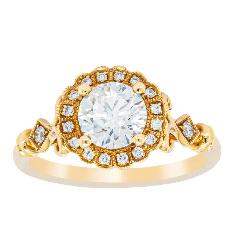 18ct Yellow Gold 1.00ct Diamond Versailles Ring