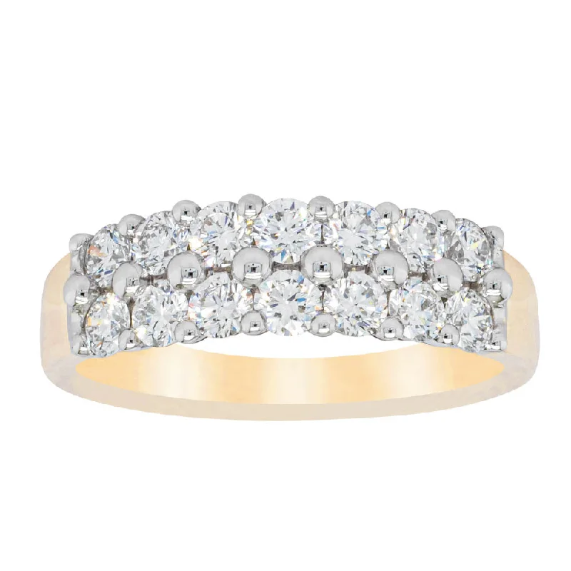 18ct Yellow Gold 1.00ct Diamond Apollo Ring