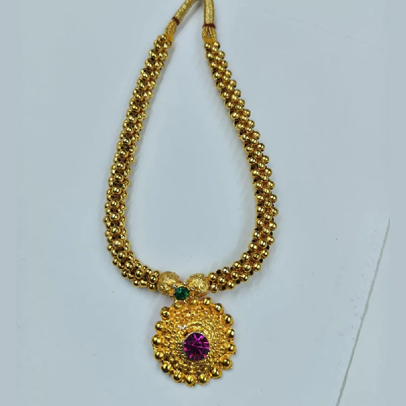 Manisha Jewellery Gold Plated Choker Necklace (Thushi)