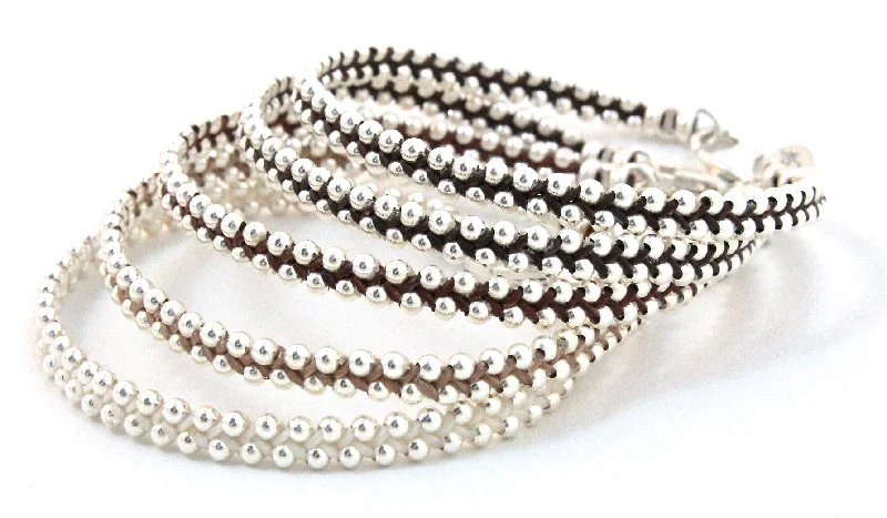 Mini Classic Bead Bracelet in Sterling