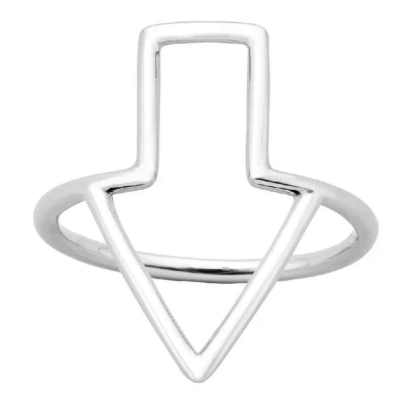 Karen Walker Runaway Arrow Ring - Sterling Silver