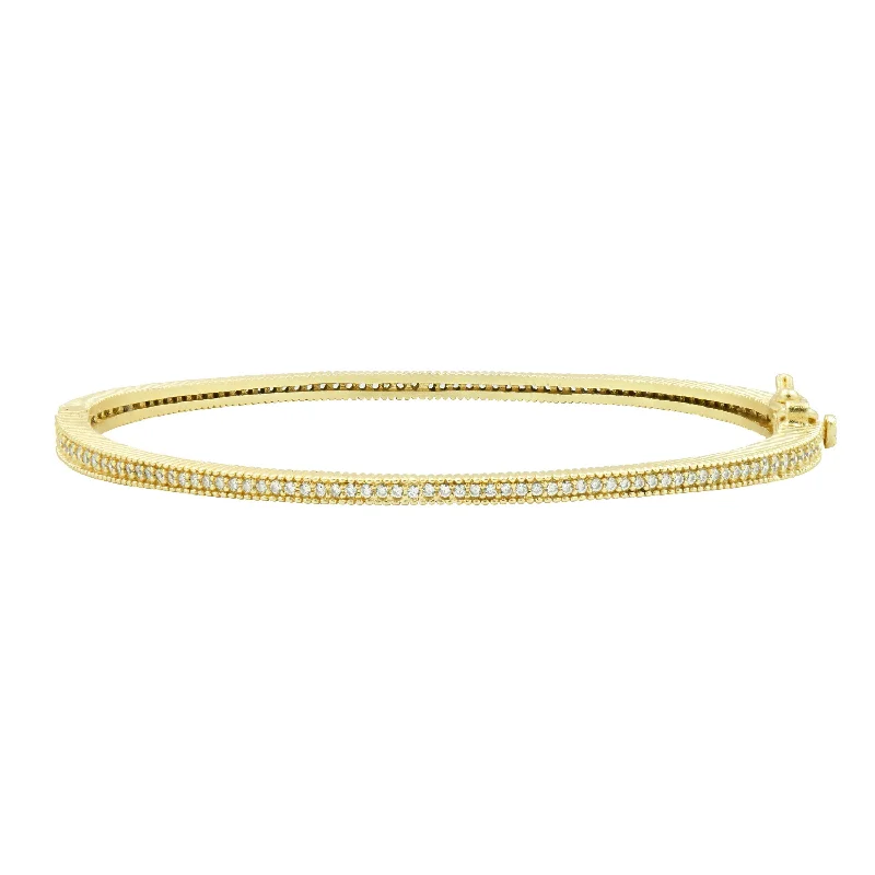 The Classic Pavé Hinge Bangle