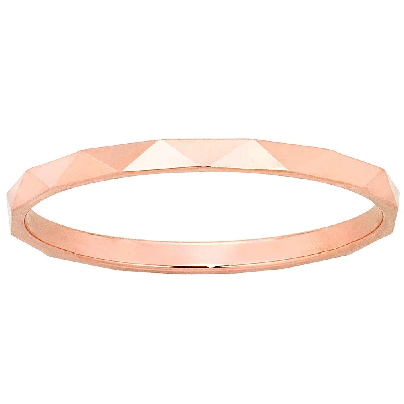 Karen Walker Velocity 1.5mm Band - Rose Gold