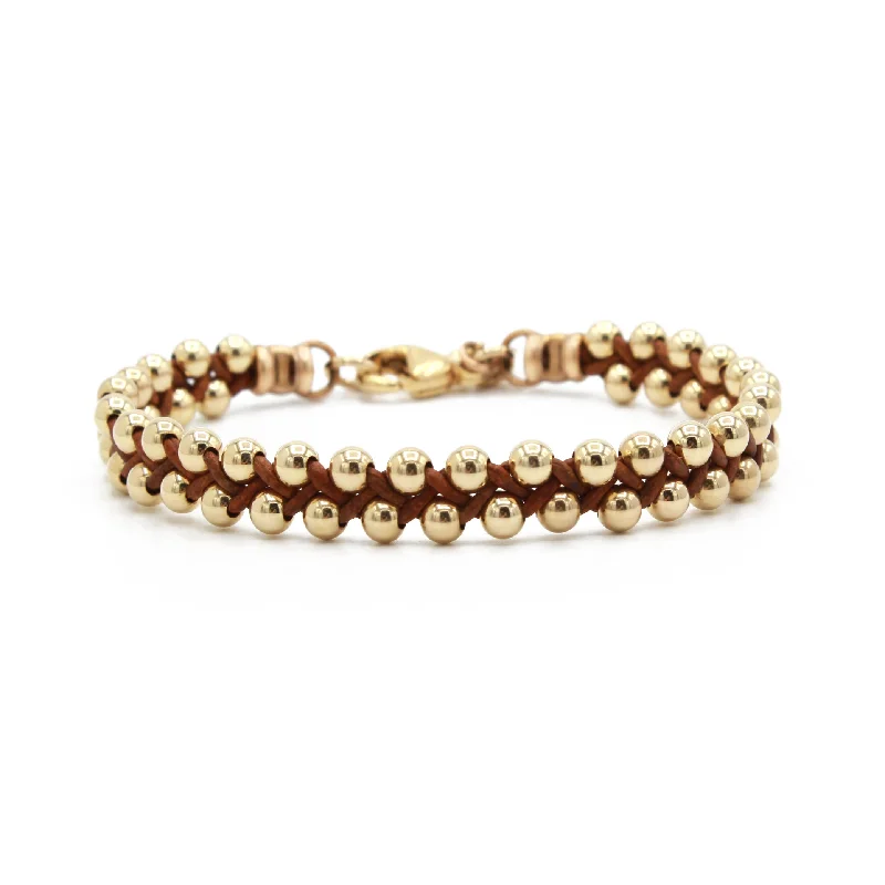 Classic Bead Bracelet in Gold