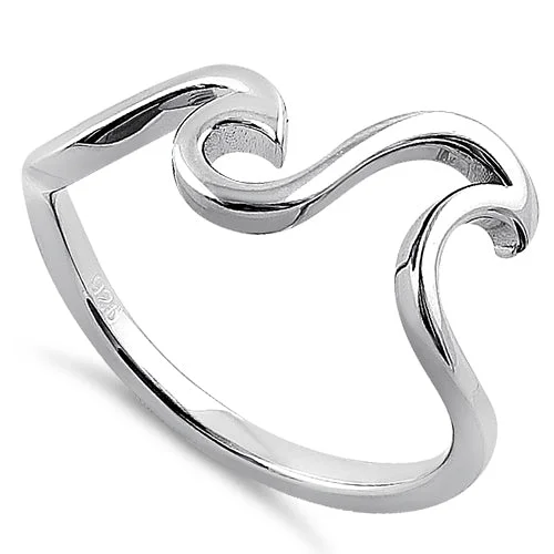 Sterling Silver Epic Waves Ring